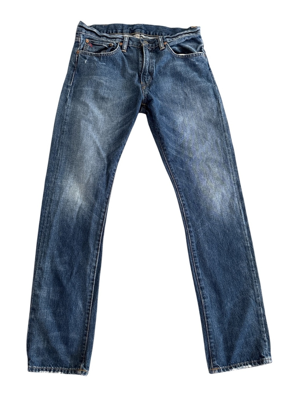 Vintage Polo Ralph Lauren 018  Men's Blue Straight-Leg Jeans 30 Y2K 90’s Mexico